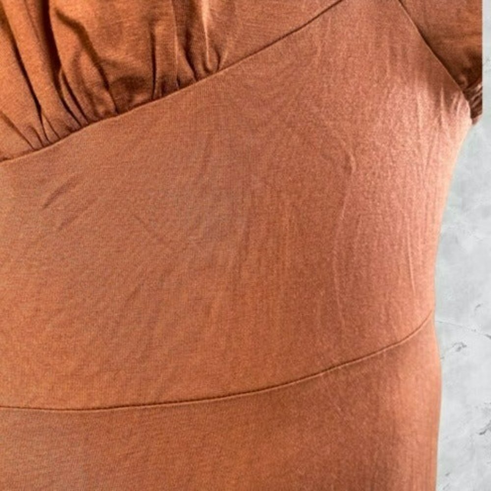 Michael Costello xREVOLVE Brooke Slip Midi Dress - Rust - Picture 4 of 9